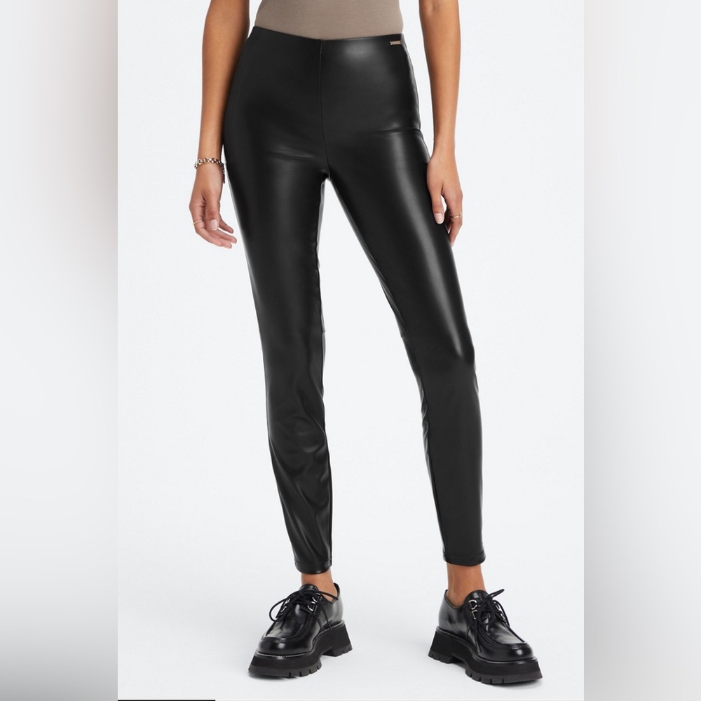 Adult Medium Fabletics Faux Leather Leggings